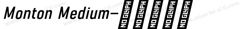 Monton Medium字体转换